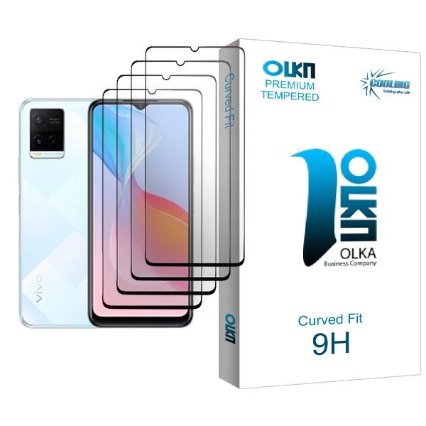 محافظ صفحه نمایش سرامیکی کولینگ مدل Olka Glass4 مناسب برای گوشی موبایل ویوو Y21 بسته چهار عددی