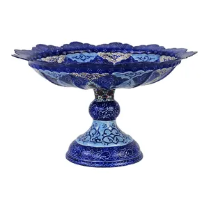 شیرینی خوری میناکاری مسی طرح گرد مدل sh25