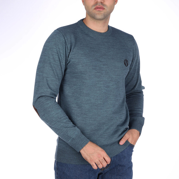 پلیور مردانه تریکو پاییزان مدل PR700 ملانژ