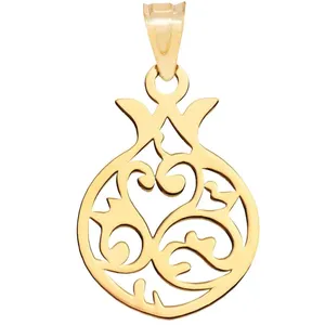 آویز گردنبند طلا 18 عیار زنانه قیراط طرح انار کد GH4546