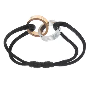 دستبند مدل اسپرت دو حلقه love  کد 54216