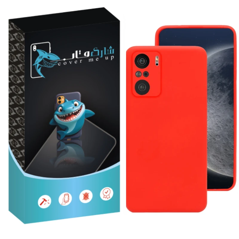 کاور شارک قاب مدل سیلیکونی مناسب برای گوشی موبایل شیائومی Poco F3