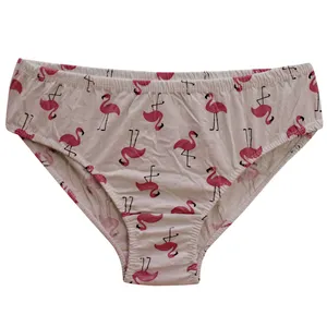 شورت زنانه مدل نخی طرح فلامینگو رنگ صورتی