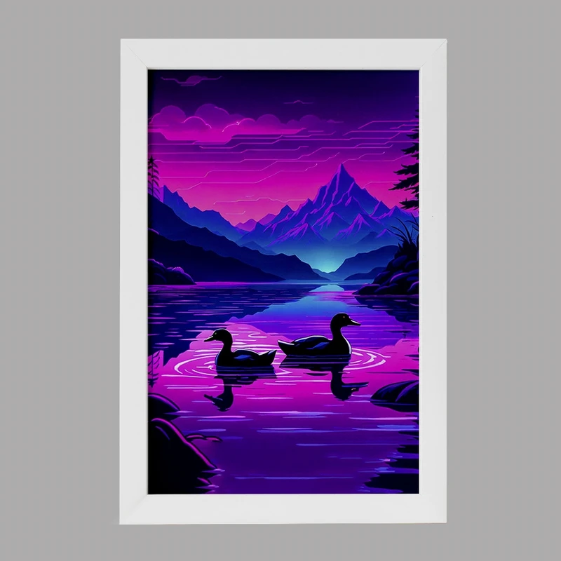 تابلو خندالو مدل منظره غروب کد F2981