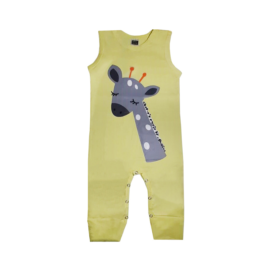 سرهمی نوزادی مدل رکابی کد 115 رنگ لیمویی