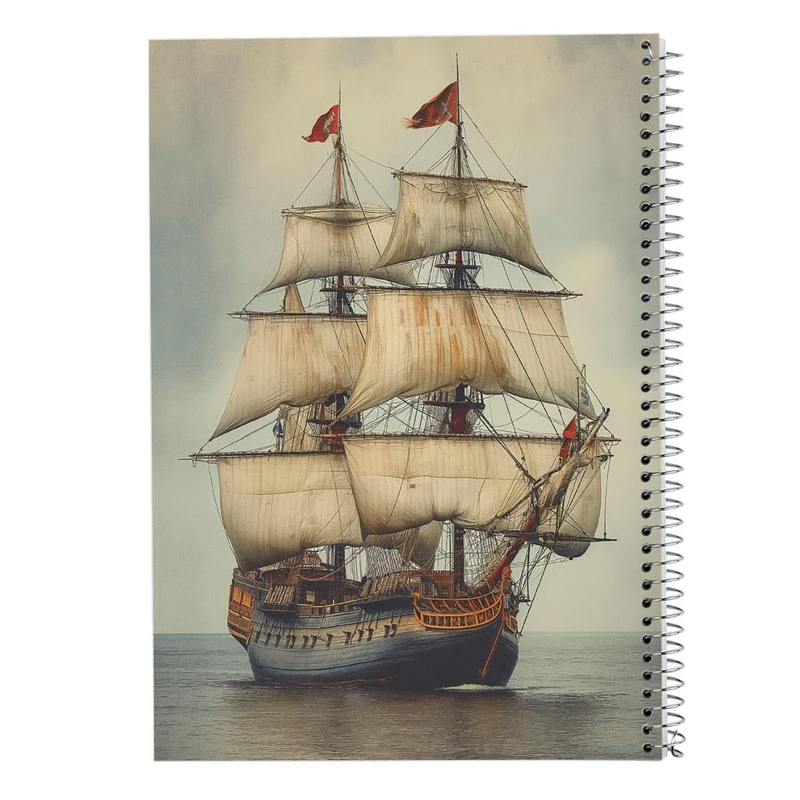 دفتر شطرنجی 50 برگ مدوپد طرح کشتی کد DF15115