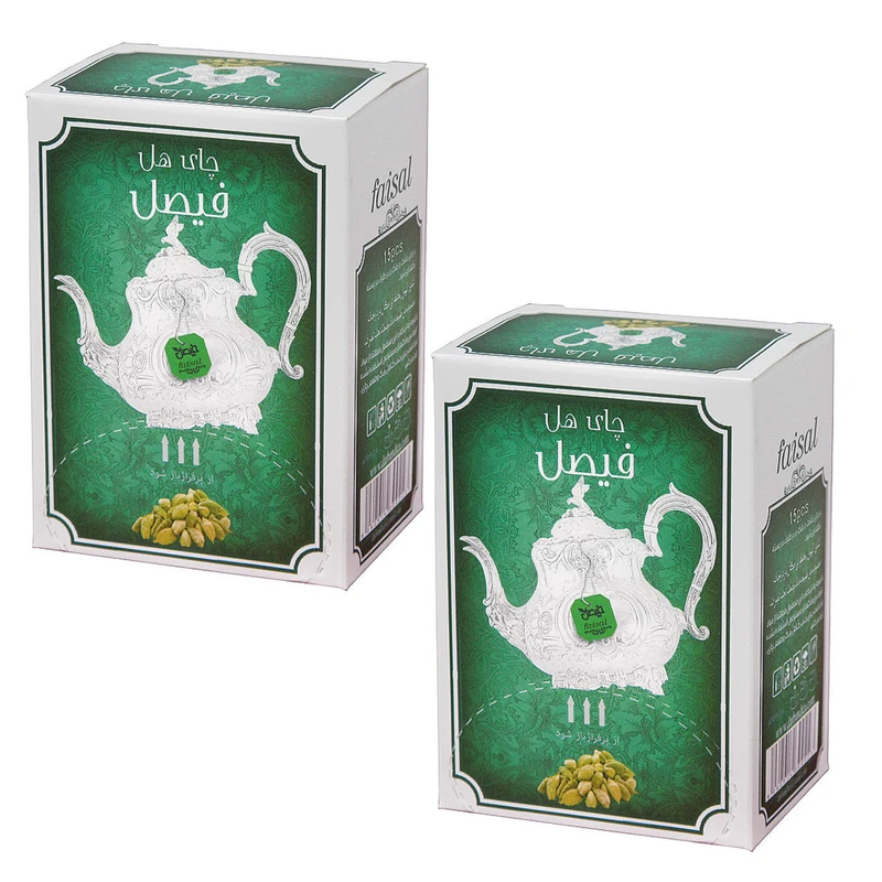 دمنوش چای هل فیصل 2 بسته 15 عددی 