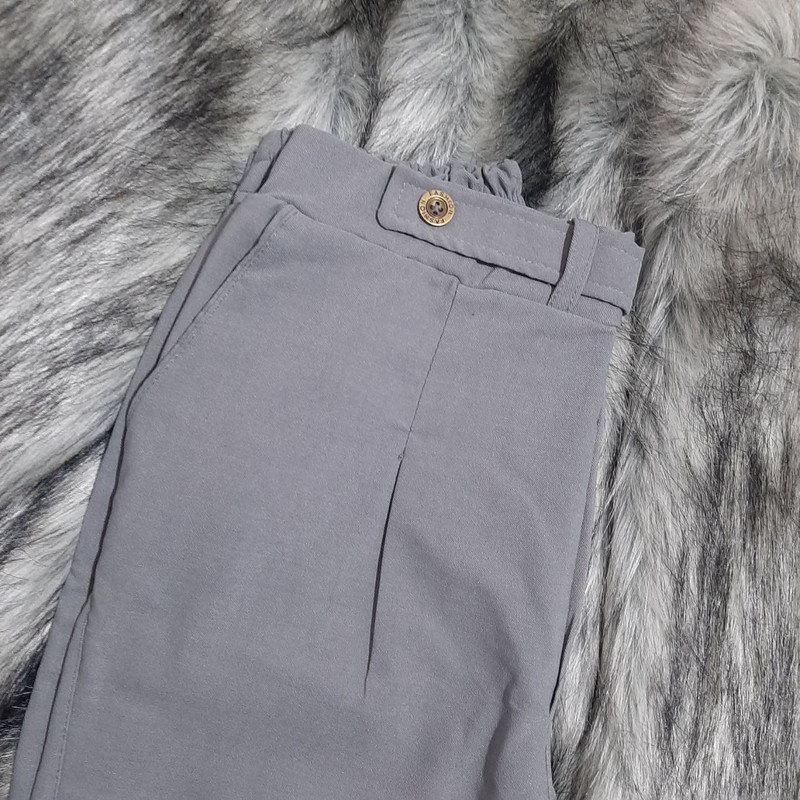 شلوار مردانه مدل کتان کد GL048 رنگ طوسی