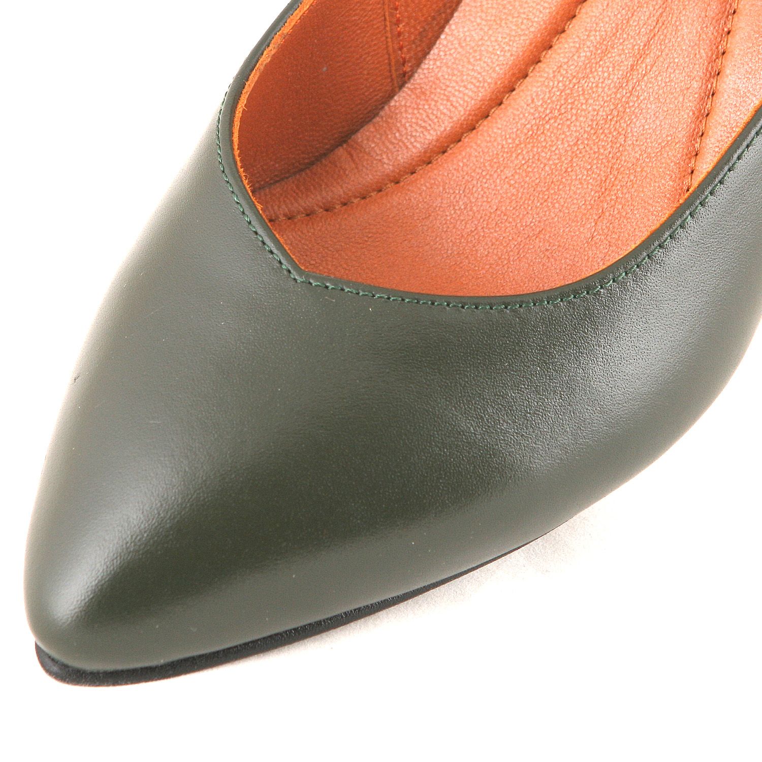 کفش زنانه چرم یلسان مدل اولویا کد PRM-603-sbz -  - 6