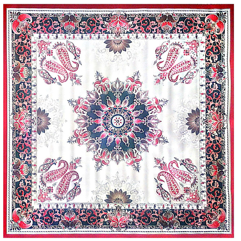 سفره چهار نفره مدل ترمه طلاکوب کد T-03