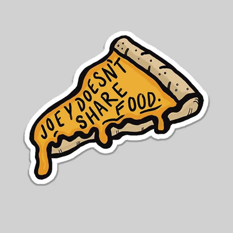  استیکر لپ تاپ طرح فرندز پیتزا کد 1258