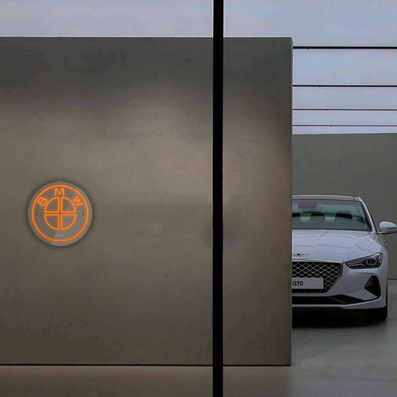 چراغ دیواری نئون دیزاین طرح Bmw_ORG