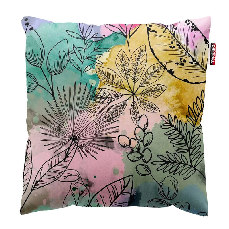  کوسن پاد آفرین طرح گل کد 2871 سایز 30*30 سانتی متر