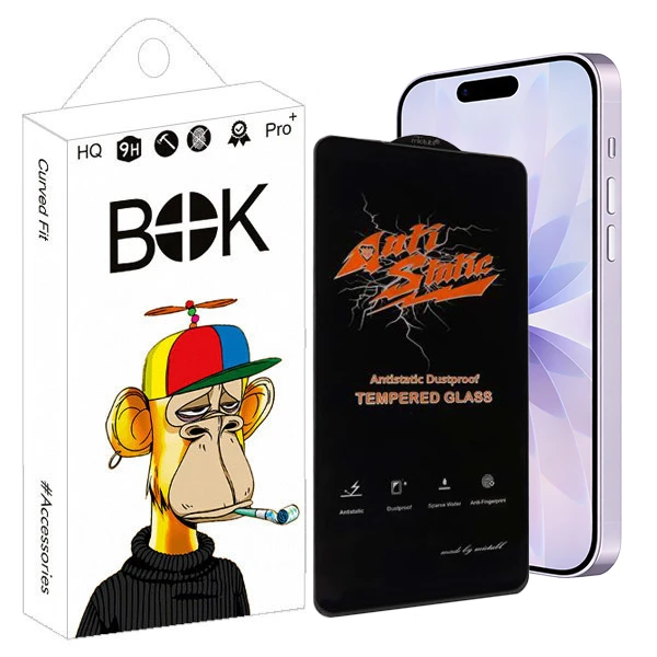 محافظ صفحه نمایش آنتی‌ استاتیک بوک مدل Endura مناسب برای گوشی موبایل اپل IPHONE 17