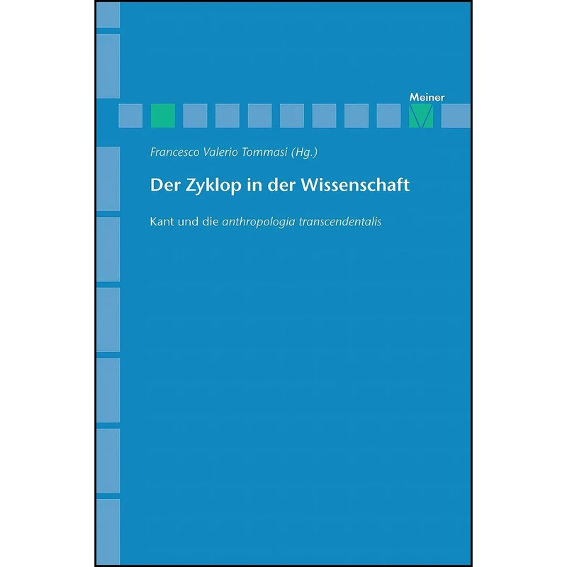 کتاب Der Zyklop in der Wissenschaft اثر Francesco Valerio Tommasi انتشارات Felix Meiner
