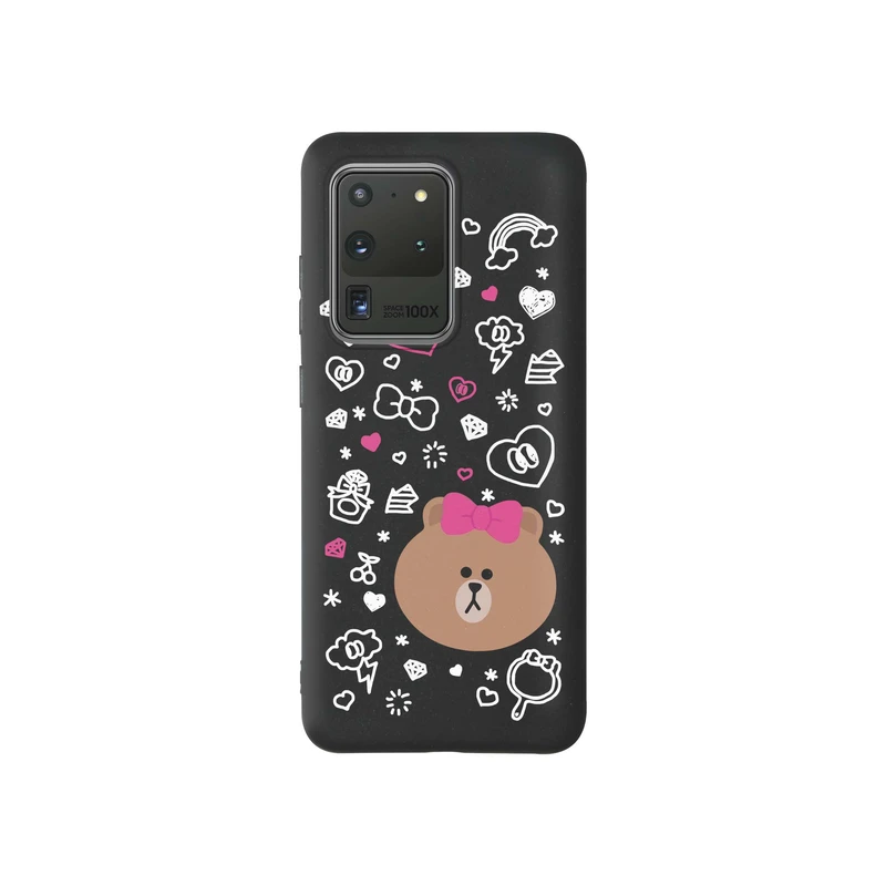 کاور قاب گارد طرح خرس لاین دخترانه کد f8122 مناسب برای گوشی موبایل سامسونگ Galaxy S20 Ultra