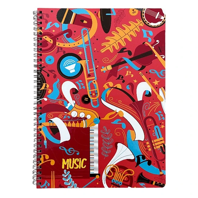 دفتر نت موسیقی 50 برگ مدل لانگو کد 01