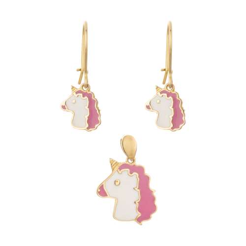 نیم ست طلا 18 عیار دخترانه مایا ماهک مدل MS0527