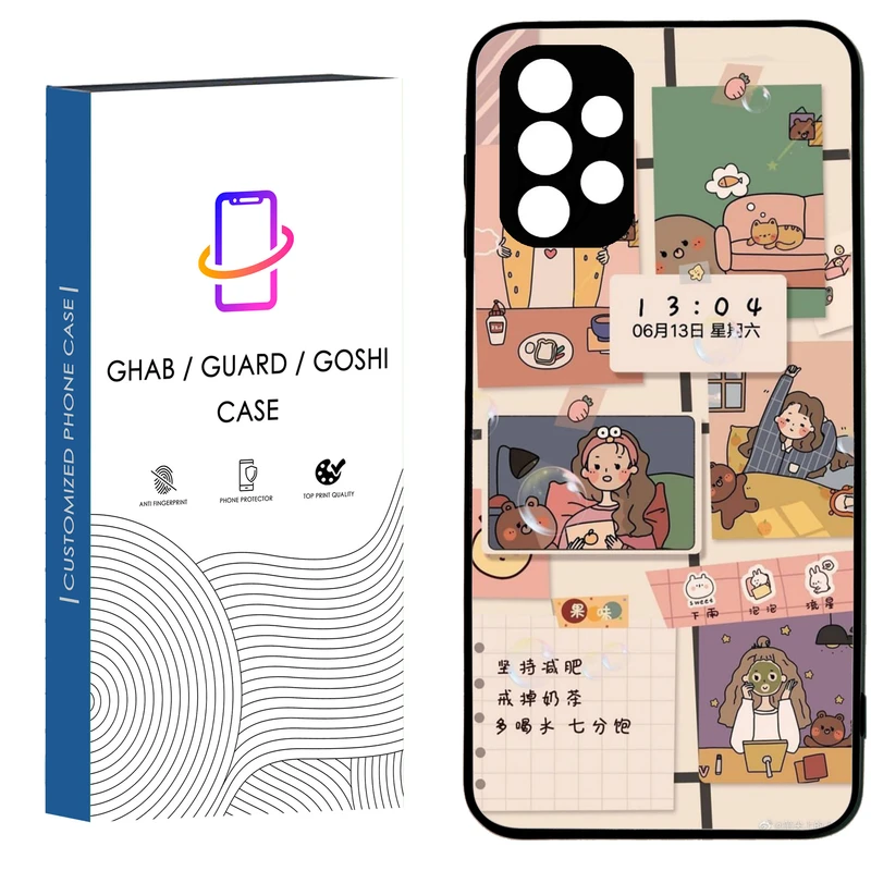 کاور قاب گارد گوشی طرح دخترانه کد 23 - TPU مناسب برای گوشی موبایل سامسونگ Galaxy A32 4G