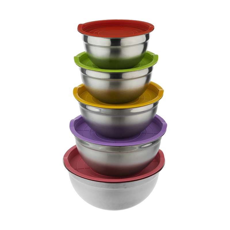 لگن آشپزخانه مکسی کد 02 مجموعه 5 عددی لگن آشپزخانه مکسی کد 02 مجموعه 5 عددی