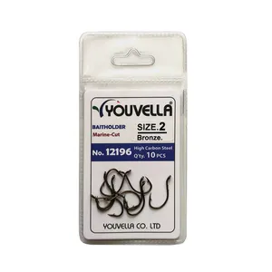 قلاب پایه کوتاه یوولا مدل BZ-12196 سایز 2 بسته 10 عددی