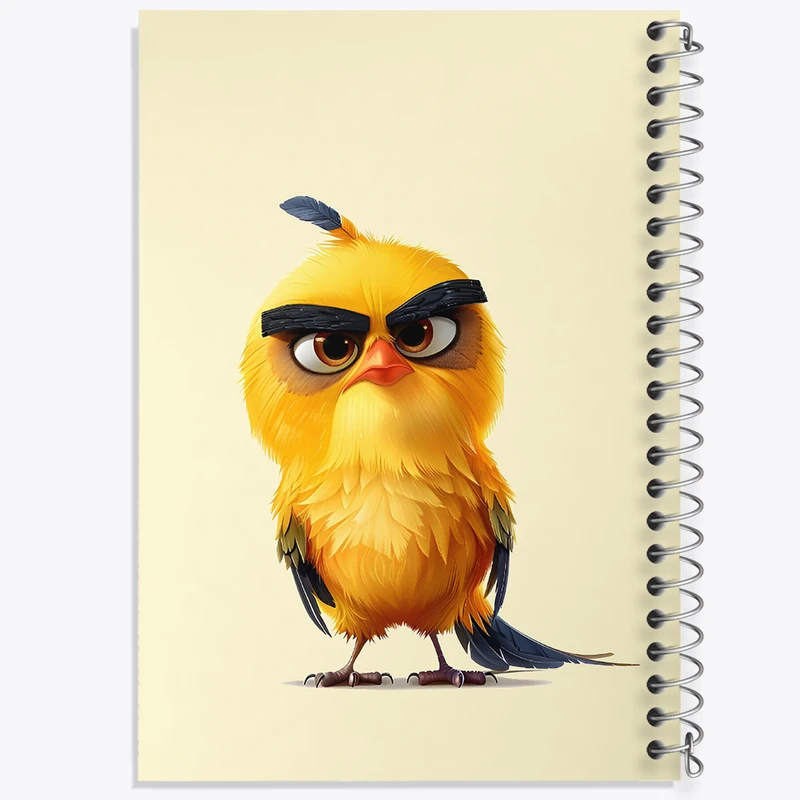 دفتر لیست خرید 50 برگ خندالو طرح پرندگان خشمگین کد N5516