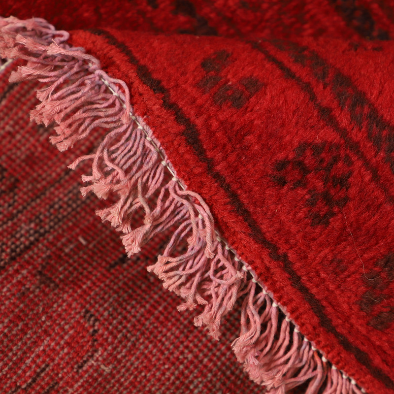 فرش دستباف رنگ شده شش متری مدل وینتج کد 4101210