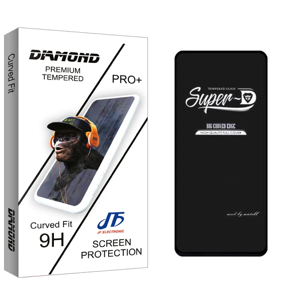 محافظ صفحه نمایش جی اف مدل Diamond SuperD مناسب برای گوشی موبایل شیائومی Poco M4 Pro 4G