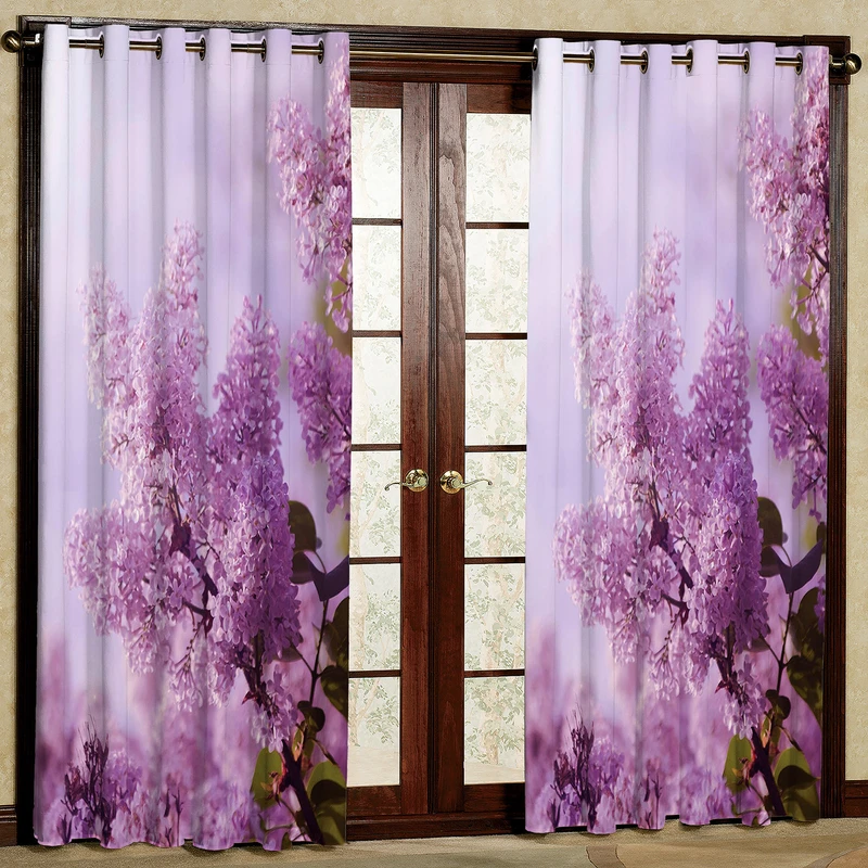 پرده مدل گل سنبل هازان پانچی کد 1308 سایز 140x200 سانتی متر