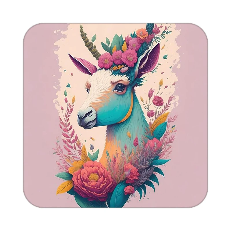 زیر لیوانی کاکتی طرح حیوانات رنگی مدل mp26997