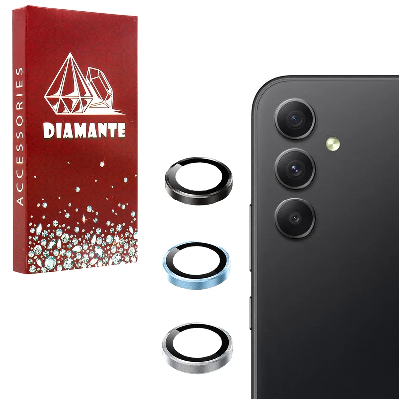 محافظ لنز دوربین فلزی مدل lenjeu مناسب برای گوشی موبایل سامسونگ Galaxy A24