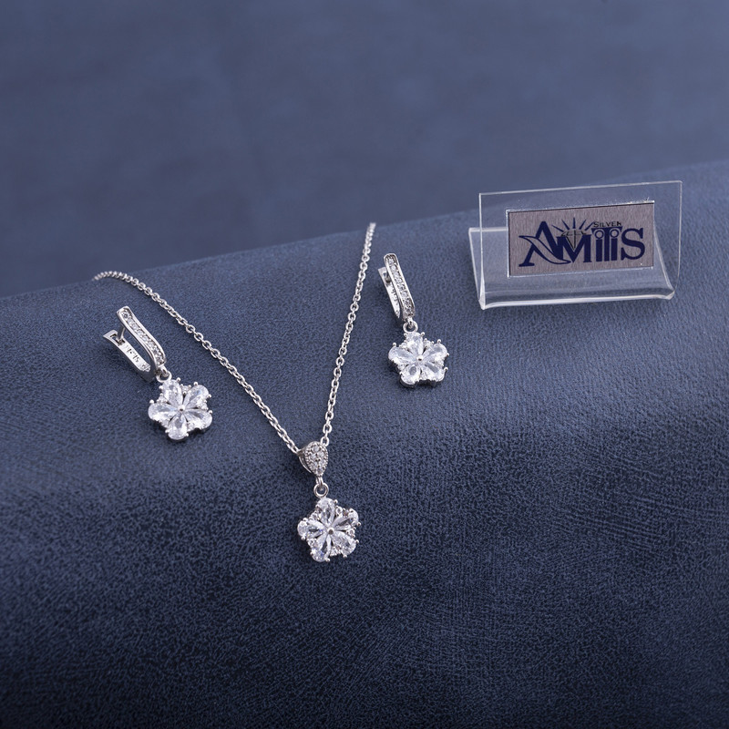 نیم ست نقره زنانه مدل N63