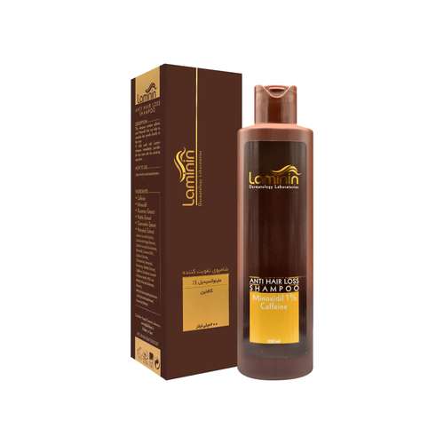 شامپو تقویت کننده و ضد ریزش مو لامینین مدل Caffeine حجم 200 میلی‌ لیتر
