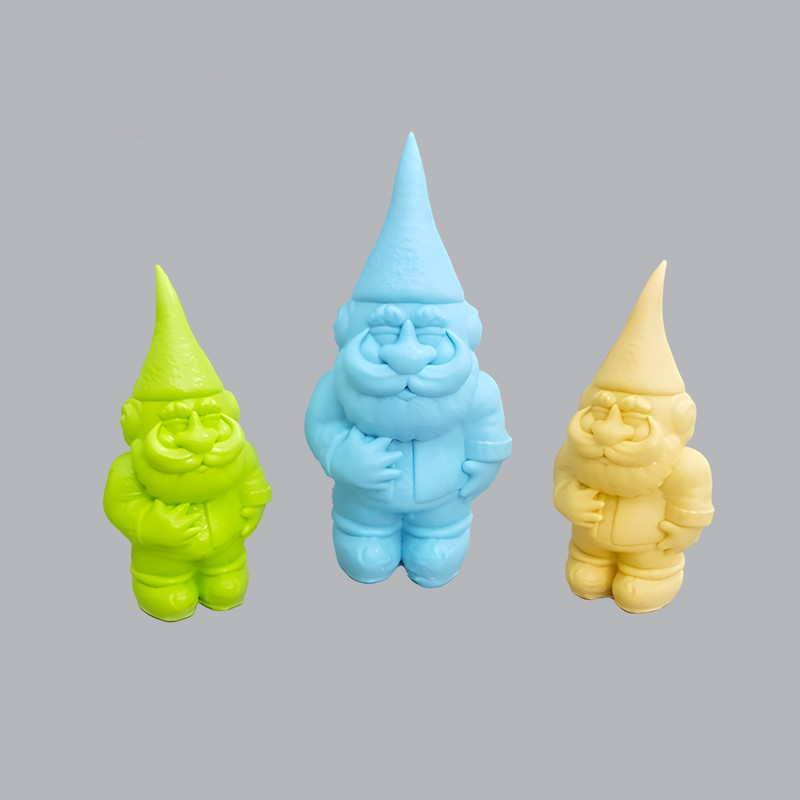 قالب شمع مدل ست گوزن، کاج و بابانوئل کلاه دار کریسمس مجموعه سه عددی