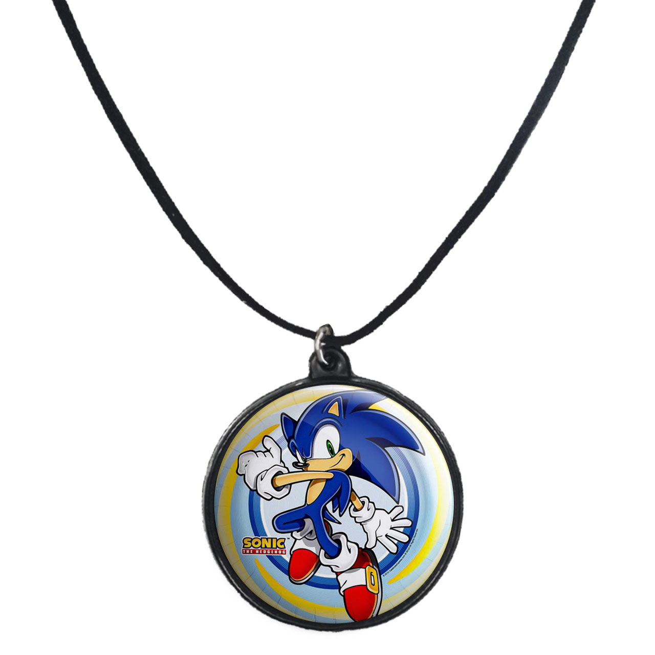 گردنبند پرمانه طرح سونیک کد pmb.2067 مدل دو طرفه