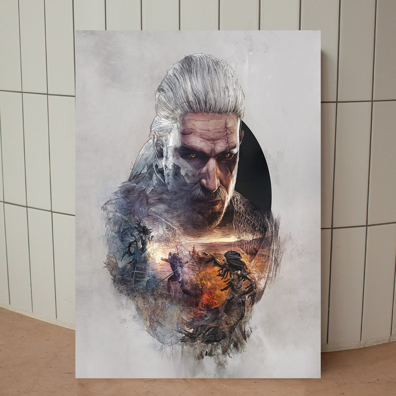 تابلو شاسی مدل گیمینگ ویچر the witcher کد 1242 تابلو شاسی مدل گیمینگ ویچر the witcher کد 1242