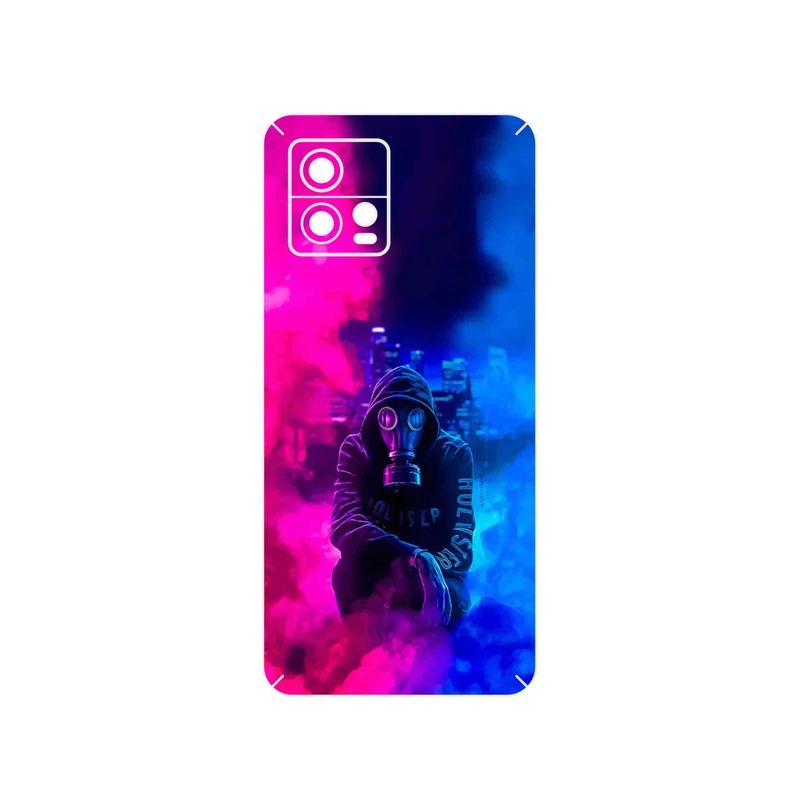 برچسب پوششی ماهوت مدل Smoke Rainbow Digital Art 2 مناسب برای گوشی موبایل موتورولا Moto G72