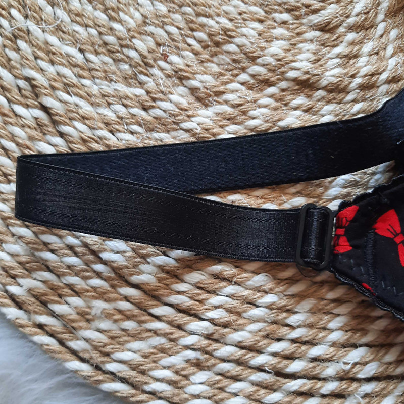 سوتین زنانه مدل کتان تمام نخ طرح کش پهن