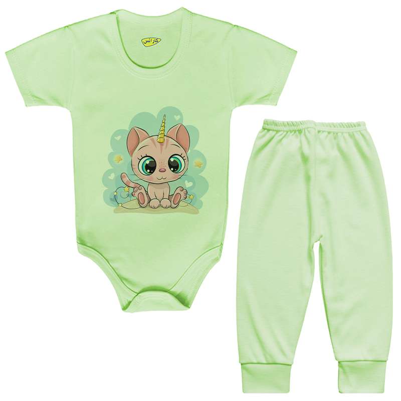 ست بادی و شلوار نوزادی کارانس مدل BSTG-3199