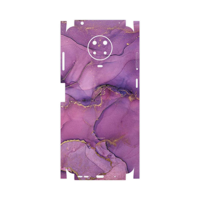 برچسب پوششی ماهوت مدل Purple Marble-FullSkin مناسب برای گوشی موبایل نوکیا G20