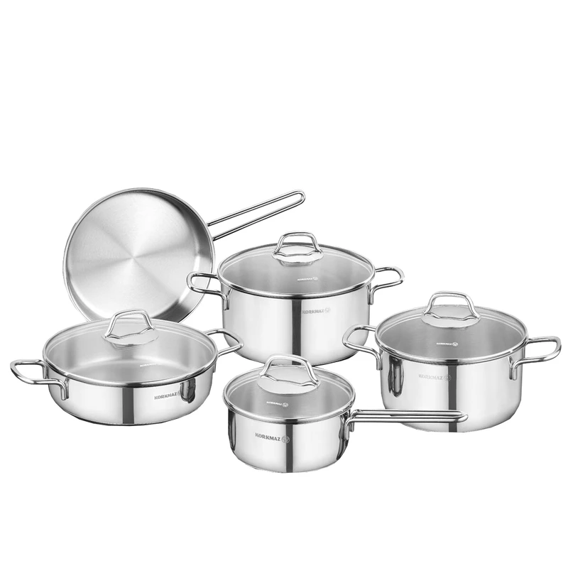 سرویس قابلمه استیل 9 پارچه کرکماز مدل A1609