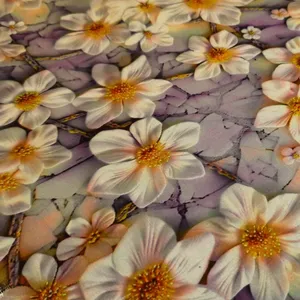 پارچه چادر عرض ۱.۵ متر مدل پنج بعدی رنگ بنفش