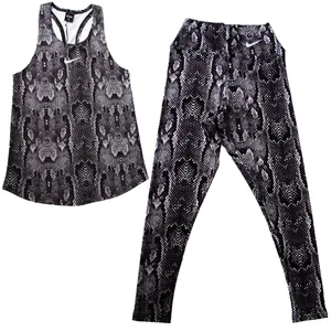 ست تاپ و شلوار ورزشی زنانه مدل پوست ماری پشت قهرمانی