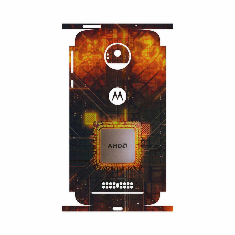 برچسب پوششی ماهوت مدل AMD Brand-FullSkin مناسب برای گوشی موبایل موتورولا Moto Z