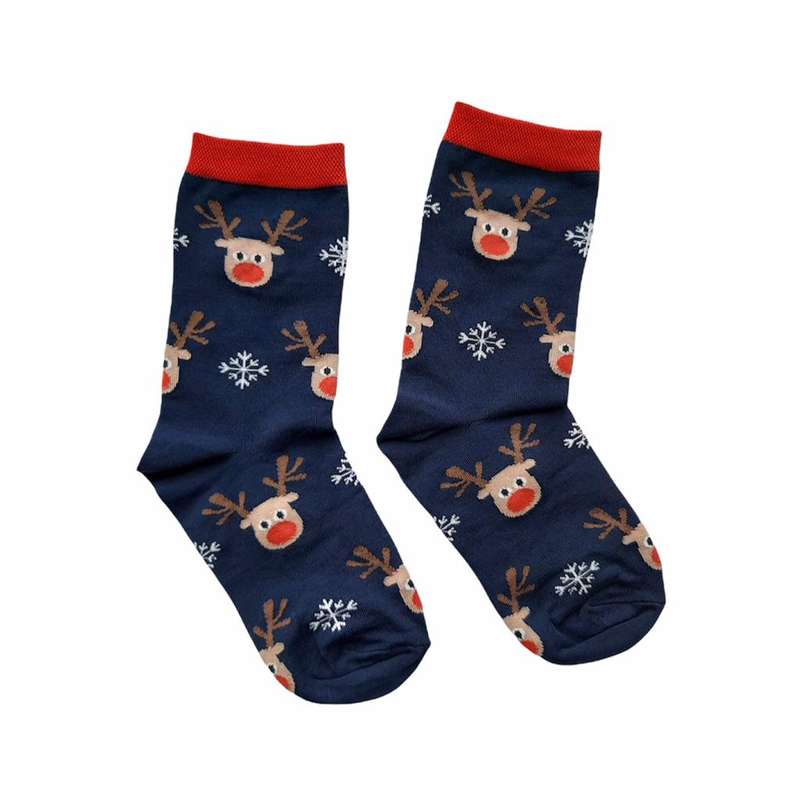 جوراب دخترانه مدل گوزن مهربان کد 84