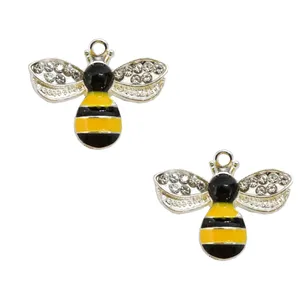 آویز گردنبند زنانه مدل زنبور عسل کد AG 648 مجموعه دو عددی