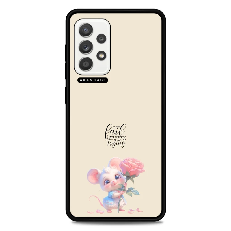 کاور آکام مدل AMC-WSGA52-ANIMALS QOUTES-14 مناسب برای گوشی موبایل سامسونگ Galaxy A52