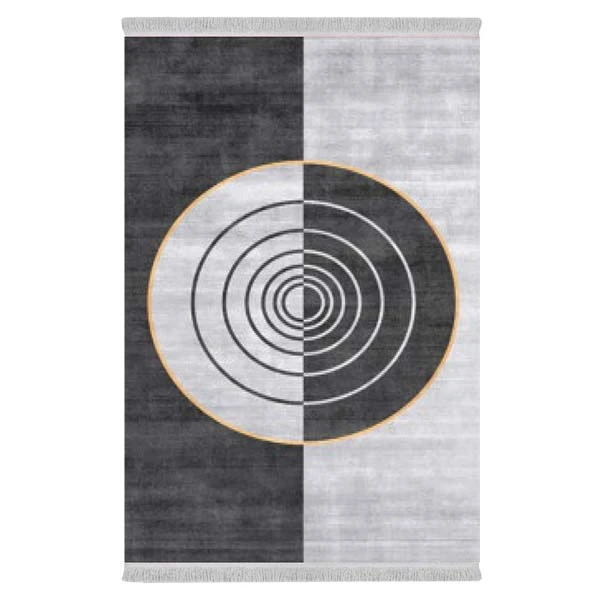 فرش پارچه‌ای دفه مدل فرشینه طرح مدرن  کد 8278