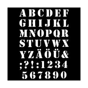  شابلون باتیس آرت طرح حروف لاتین کد 811