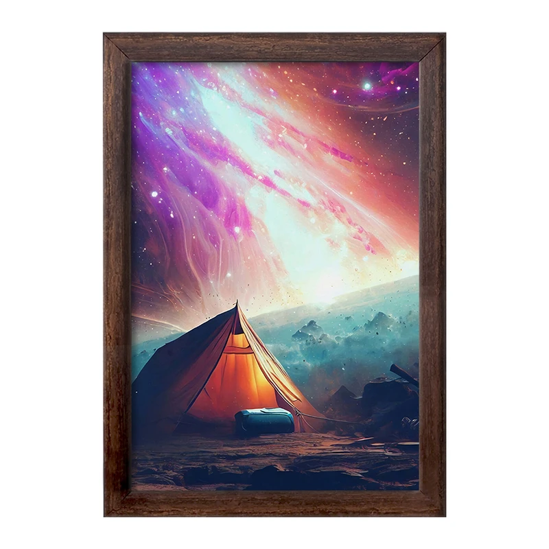 تابلو خندالو طرح کمپینگ (Camping) کد F1167